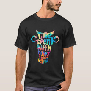 Tijd doorgebracht met koeien is nooit verspild Koe T-shirt