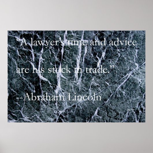 Tijd en advies van een advocaat poster (Voorkant)