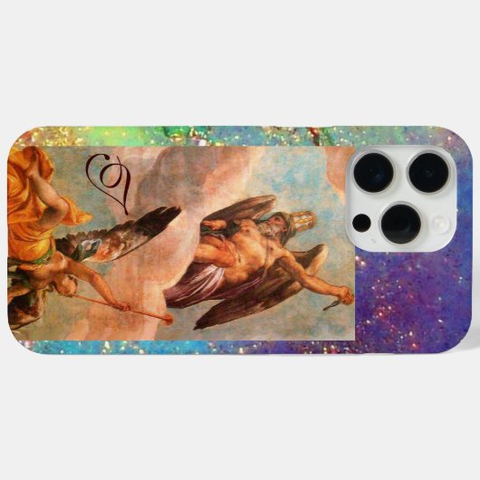 TIJD EN FAME-BEWUSTE MONOGRAM Case-Mate iPhone CASE (Achterkant (horizontaal))