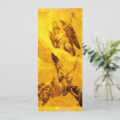 TIJD EN FAME, geel Aankondiging (Staand voorkant)