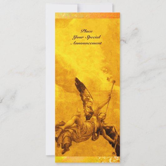 TIJD EN FAME, geel Aankondiging (Achterkant)