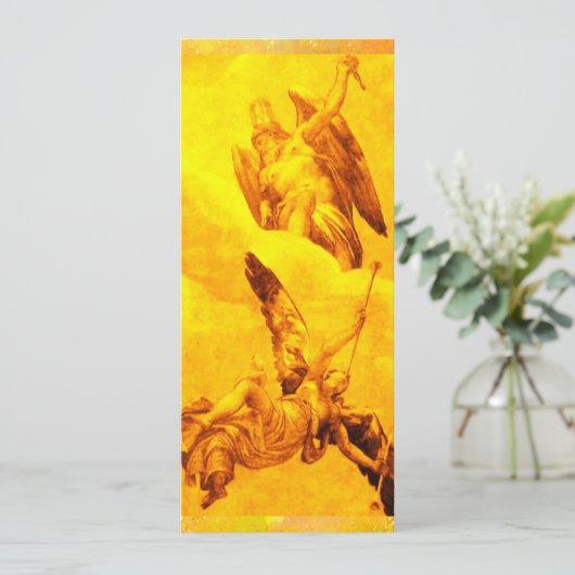 TIJD EN FAME, geel Aankondiging (Staand voorkant)