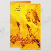 TIJD EN FAME, geel Aankondiging (Voorkant / Achterkant)