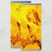 TIJD EN FAME, geel Aankondiging (Voorkant / Achterkant)