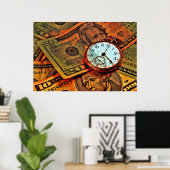 Tijd en geld Poster (Thuiskantoor)