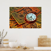 Tijd en geld Poster (Keuken)