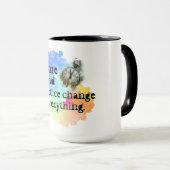 Tijd en praktijk, motivatie mok (Voorkant rechts)