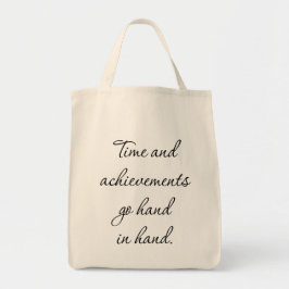 Tijd En Prestaties Boodschappentas Tote Bag