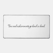 Tijd en prestaties Desk Mat (Voorkant)