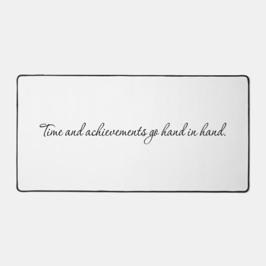 Tijd en prestaties Desk Mat (Voorkant)