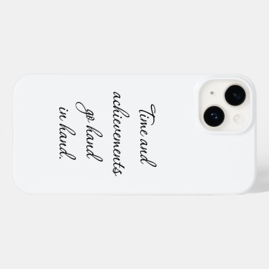 Tijd en resultaten iPhone Case (Achterkant (horizontaal))