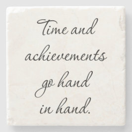 Tijd en resultaten Marble Stone Onderzetter