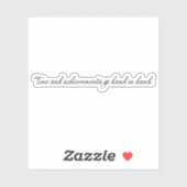 Tijd en resultaten op maat gesneden vinylSticker Sticker (Vel)