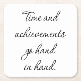 Tijd en resultaten papieren Onderzetter