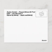 TIJD EN RUIMTE 2 ~ ABSTRACT BRIEFKAART KUNSTAFDRUK (Achterkant)