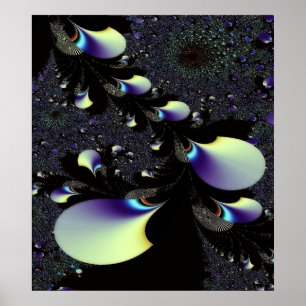 TIJD EN RUIMTE 4 ~ ABSTRACTE KUNSTAFDRUKKING POSTER