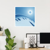 Tijd en ruimte poster (Thuiskantoor)