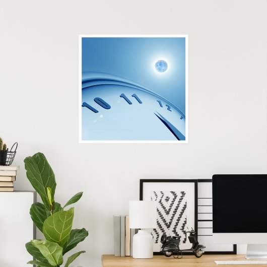 Tijd en ruimte poster (Thuiskantoor)