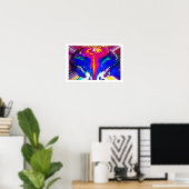 Tijd en ruimte wervelwind poster (Thuiskantoor)