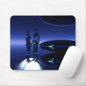 Tijd- en ruimtevaartreizigers muismat (Met muis)
