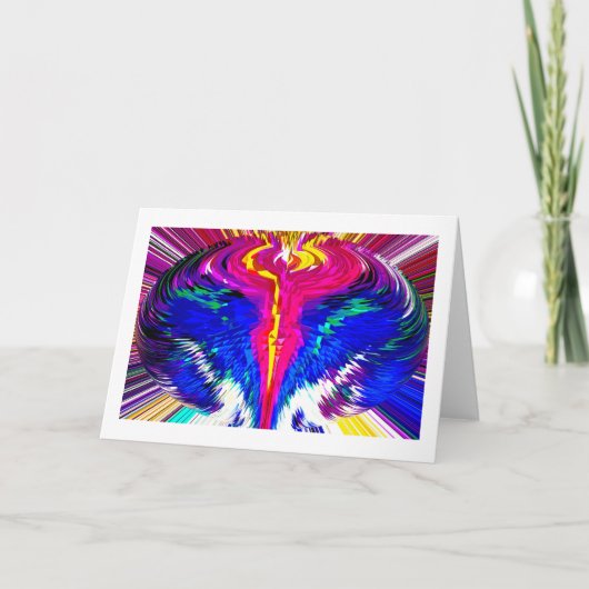 Tijd- en ruimtevortex feestdagen kaart (Voorkant)