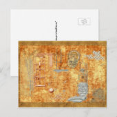 Tijd en tijd opnieuw briefkaart (Voorkant / Achterkant)