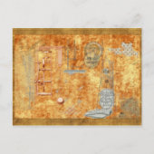 Tijd en tijd opnieuw briefkaart (Voorkant)