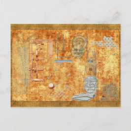 Tijd en tijd opnieuw briefkaart