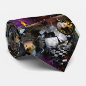 Tijd en verbeelding stropdas (Opgerold)