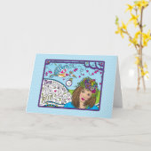 Tijd Flies_Wenskaart Kaart (Gele Bloem)