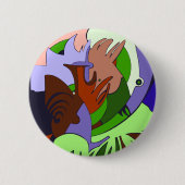 Tijd Fragmenten Ronde Button 5,7 Cm (Voorkant)