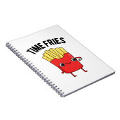 Tijd Frituur Grappige Franse Friet Punt  Notitieboek (Rechterzijde)