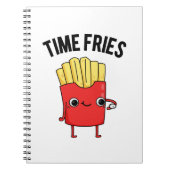 Tijd Frituur Grappige Franse Frietjes Strekking  Notitieboek (Voorkant)