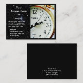 TIJD GENOEG! (Levering, koerier of boodschapper) v Visitekaartje (Voorkant / Achterkant)