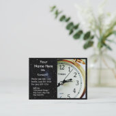 TIJD GENOEG! (Levering, koerier of boodschapper) v Visitekaartje (Staand voorkant)