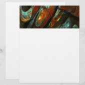Tijd gespleten abstracte kunst (Voorkant / Achterkant)