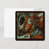 Tijd gespleten abstracte kunst kaart (Voorkant / Achterkant)