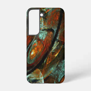 Tijd gespleten abstracte kunst samsung galaxy hoesje