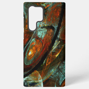 Tijd gespleten abstracte kunst samsung galaxy hoesje