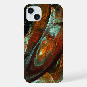 Tijd Gesplitste Abstracte Kunst iPhone 15 Plus Case