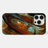 Tijd Gesplitste Abstracte Kunst iPhone Hoesje (Achterkant horizontaal)
