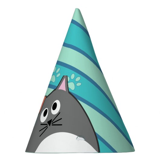 Tijd grijze kattetijd feesthoedjes (Rechts)