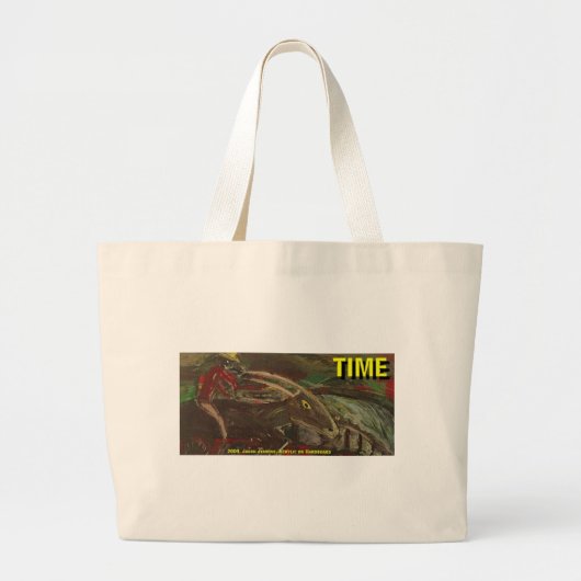 tijd grote tote bag (Voorkant)