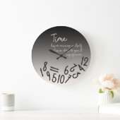 Tijd heeft geen betekenis, Dark Beige AcrylWall Cl Grote Klok (Huis)