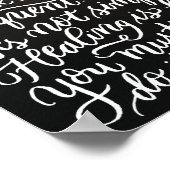 Tijd hoort handgeschreven kunst poster (Hoek)