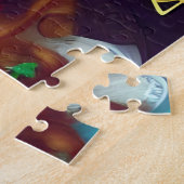 Tijd houdt beweging van door AI gegenereerde kunst Legpuzzel (Zijkant)