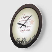 Tijd in de muur zelf grote klok (Hoek)