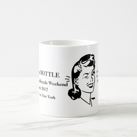 "Tijd in een fles" sarcasme mok (Center)