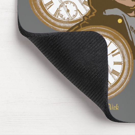 Tijd in Mousepad Muismat (Hoek)