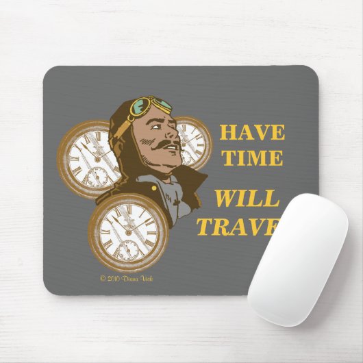 Tijd in Mousepad Muismat (Met muis)